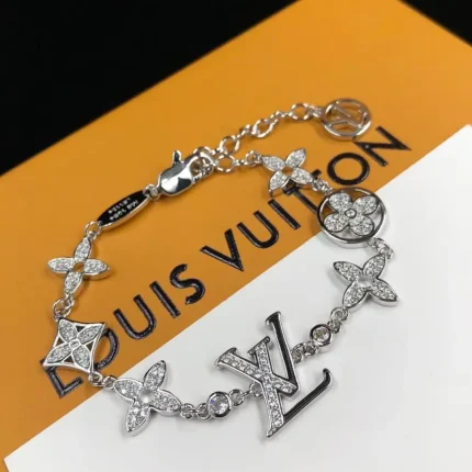 Idylle Blossom Multi-Motif Bracelet, Pink Gold and Diamonds